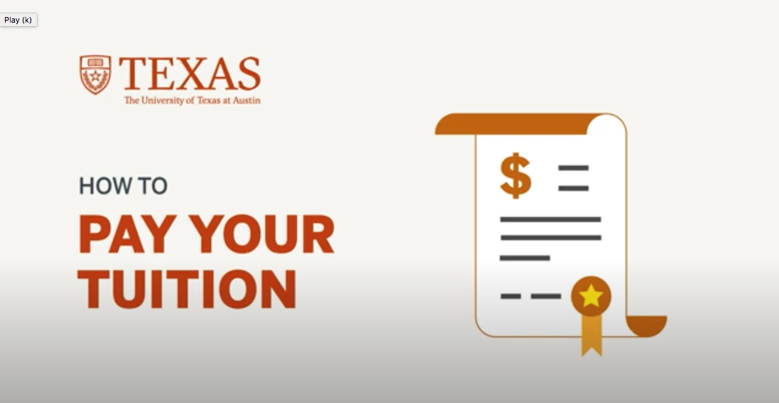 Tuition Bills Texas One Stop University Of Texas At Austin